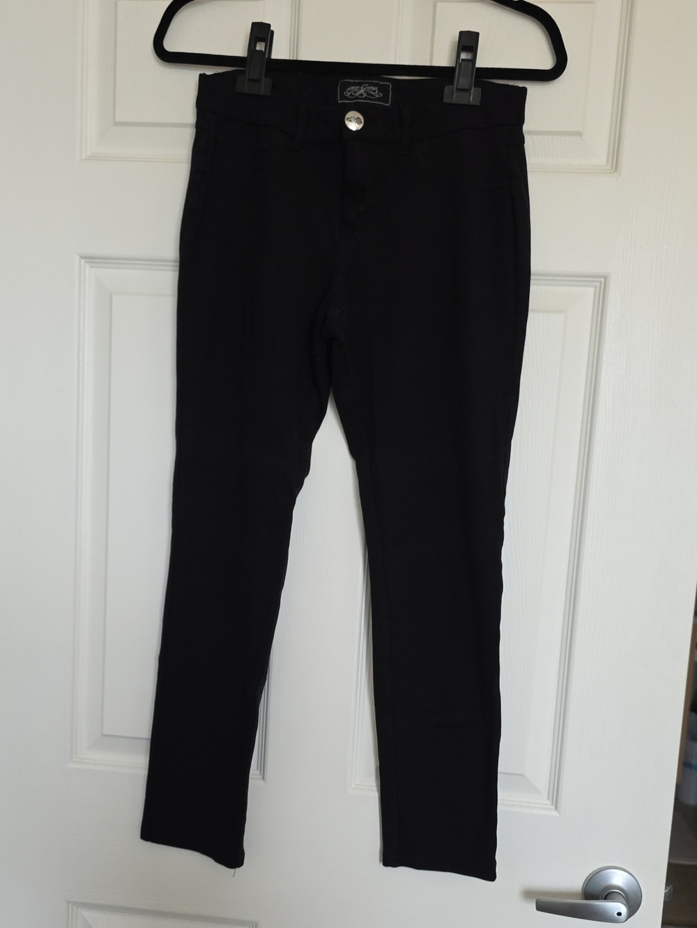 Women's Black Skinny Jeans with Stretch - Slim High-Rise